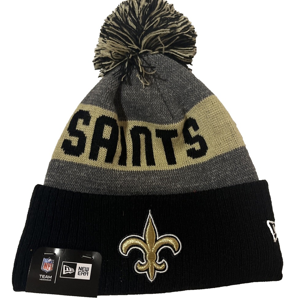 New Orleans Saints Knit Winter Hat Beanie New Era Cap On‎ Field Sideline NWT